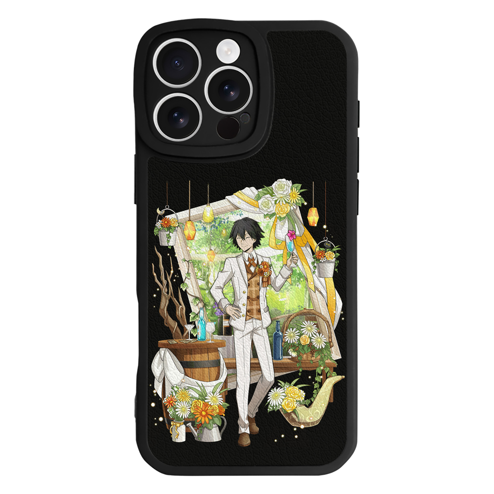 （画像用） 文豪ストレイドッグス Bungo Stray Dogs 【iPhone 16シリーズ対応】シリコンスマホケース（レザー調） 材質：シリコン